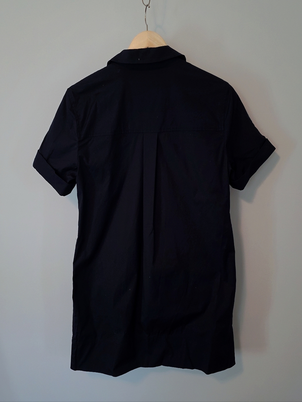 Veronica Beard Lucca Navy Blue Cargo Cotton Shift Dress Size US 6 - Picture 11 of 13